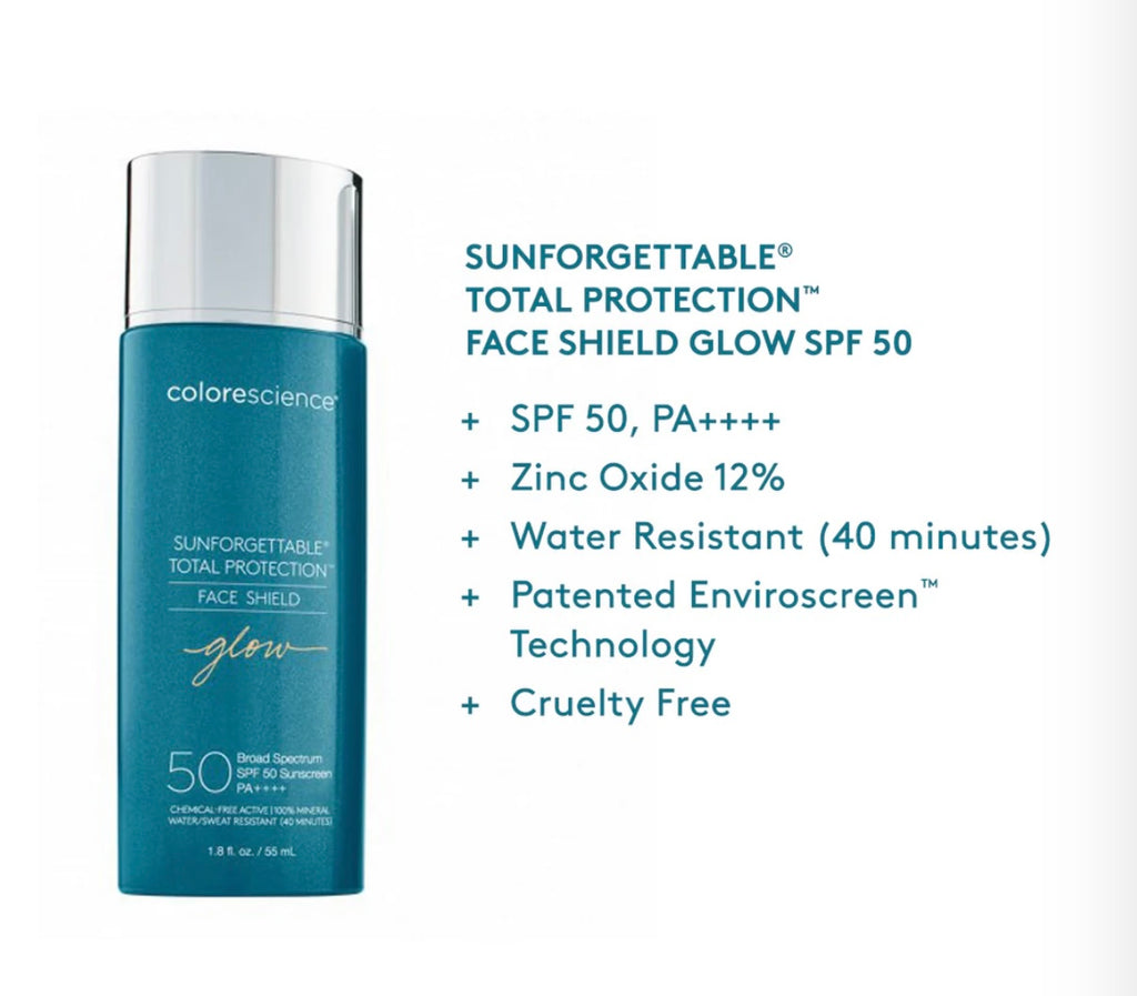 SUNFORGETTABLE TOTAL PROTECTION FACE SHIELD GLOW SPF 50