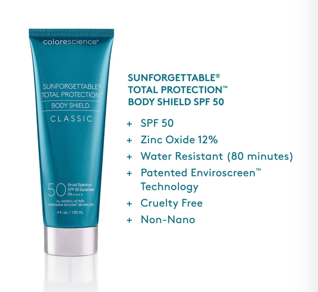 SUNFORGETTABLE TOTAL PROTECTION BODY SHIELD CLASSIC SPF 50